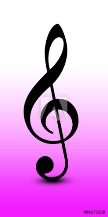 Bild på Musiknote  Notenschlssel Poster  Clef